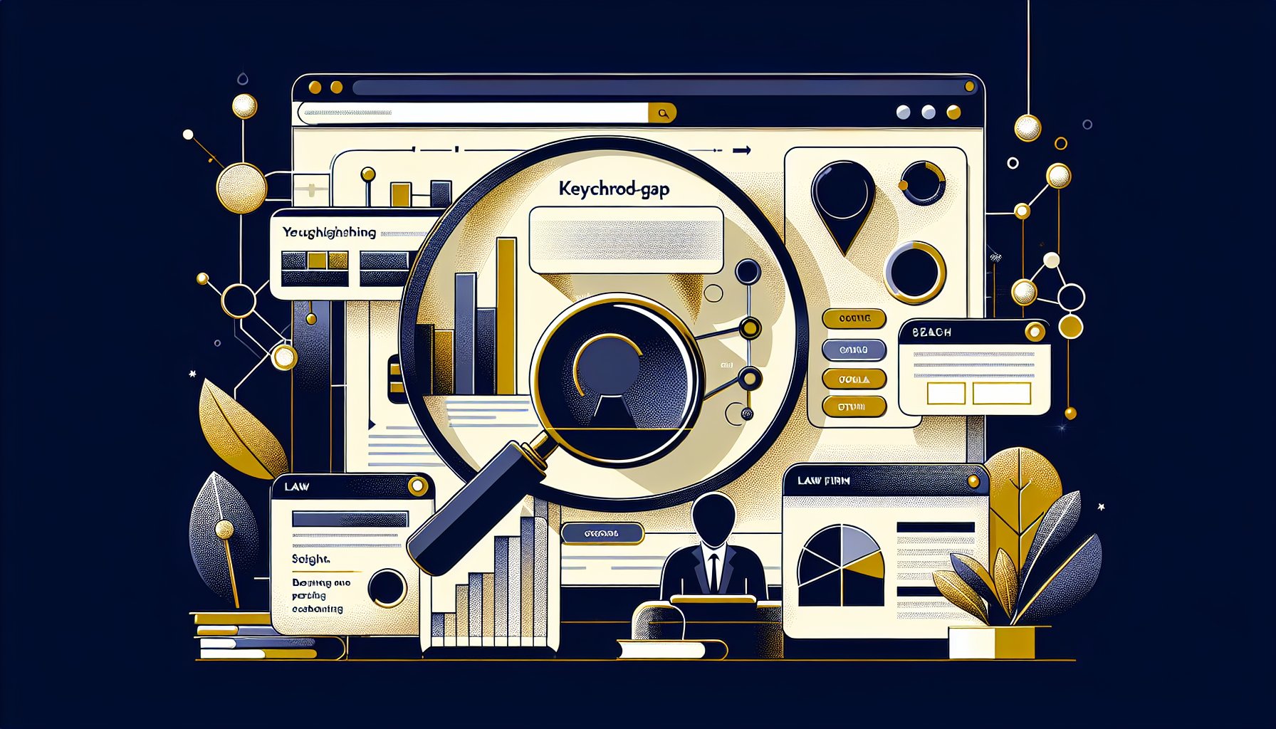 Warum Ihre Kanzlei für 80 % der relevanten Keywords nicht rankt — und wie eine professionelle SEO-Analyse das sichtbar macht